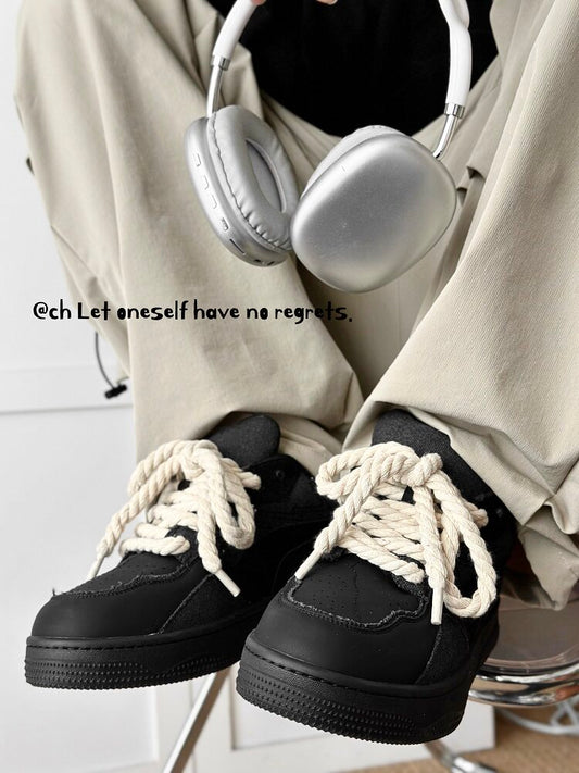Rope Lace Platform Sneakers WN24525