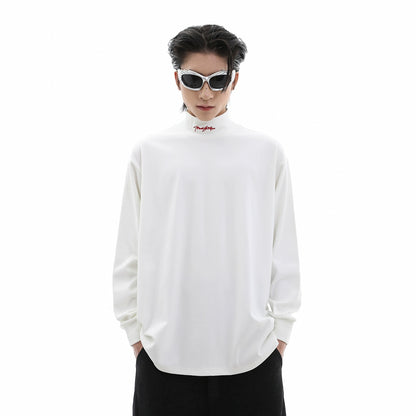 Half High-Neck Long Sleeve T-Shirt WN10316