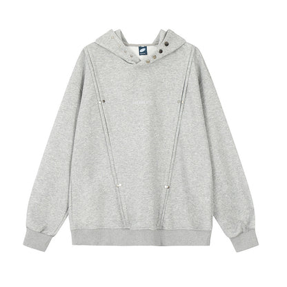 Split Design Oversize Hoodie WN11385