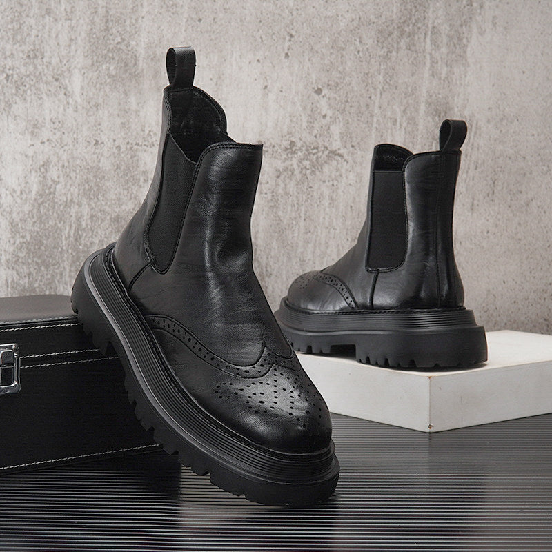 Platform Lug Sole Chelsea Boots WN24825