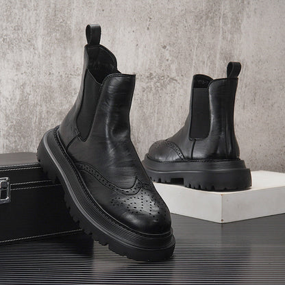 Platform Lug Sole Chelsea Boots WN24825