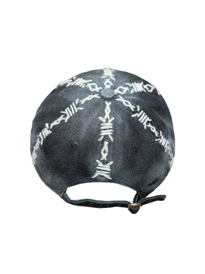 Handmade Thorn Embroidery Graffiti Design Cap WN21081