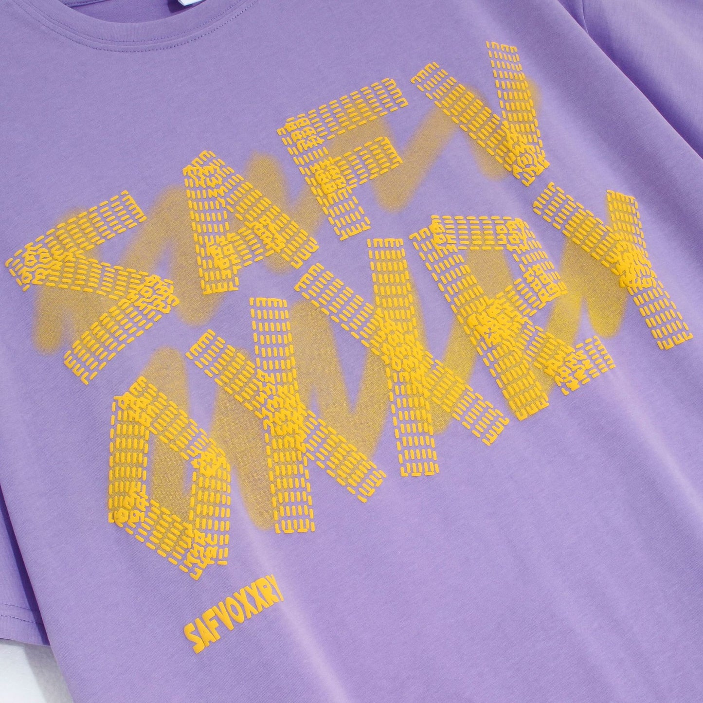 Foam Letter Print Short Sleeve T-Shirt WN25791