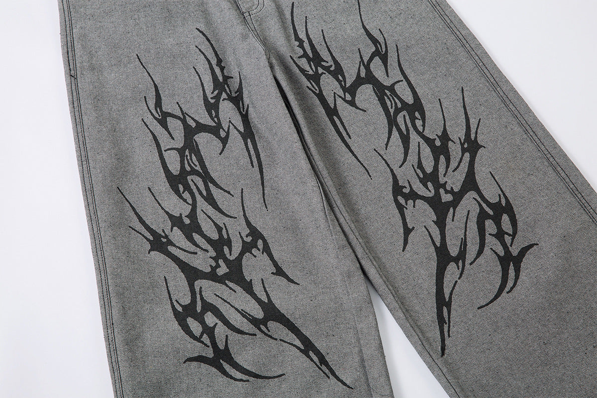 Thorn Wide Leg Denim Jeans WN16199