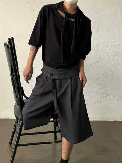 Scarf Tie Design Short Sleeve T-Shirt WN19948