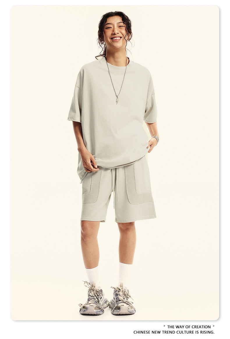 Washed Oversize Short-sleeve T-shirt WN6367