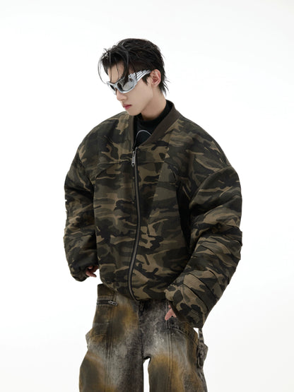 Heavyweight Camouflage Oversize Puffer Jacket WN9876