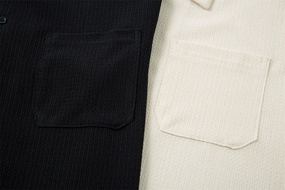 Textured Pocket Short Sleeve Shirt WN26823
