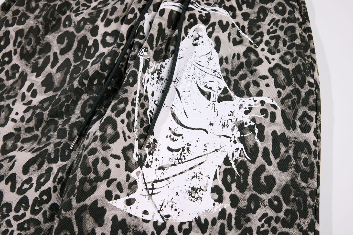 Leopard Print Wide Leg Cargo Pants WN26043