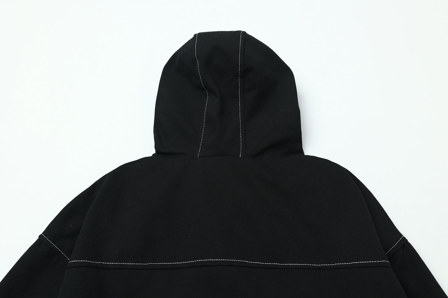 Metal Buttons Patchwork Hooded Jacket WN16109