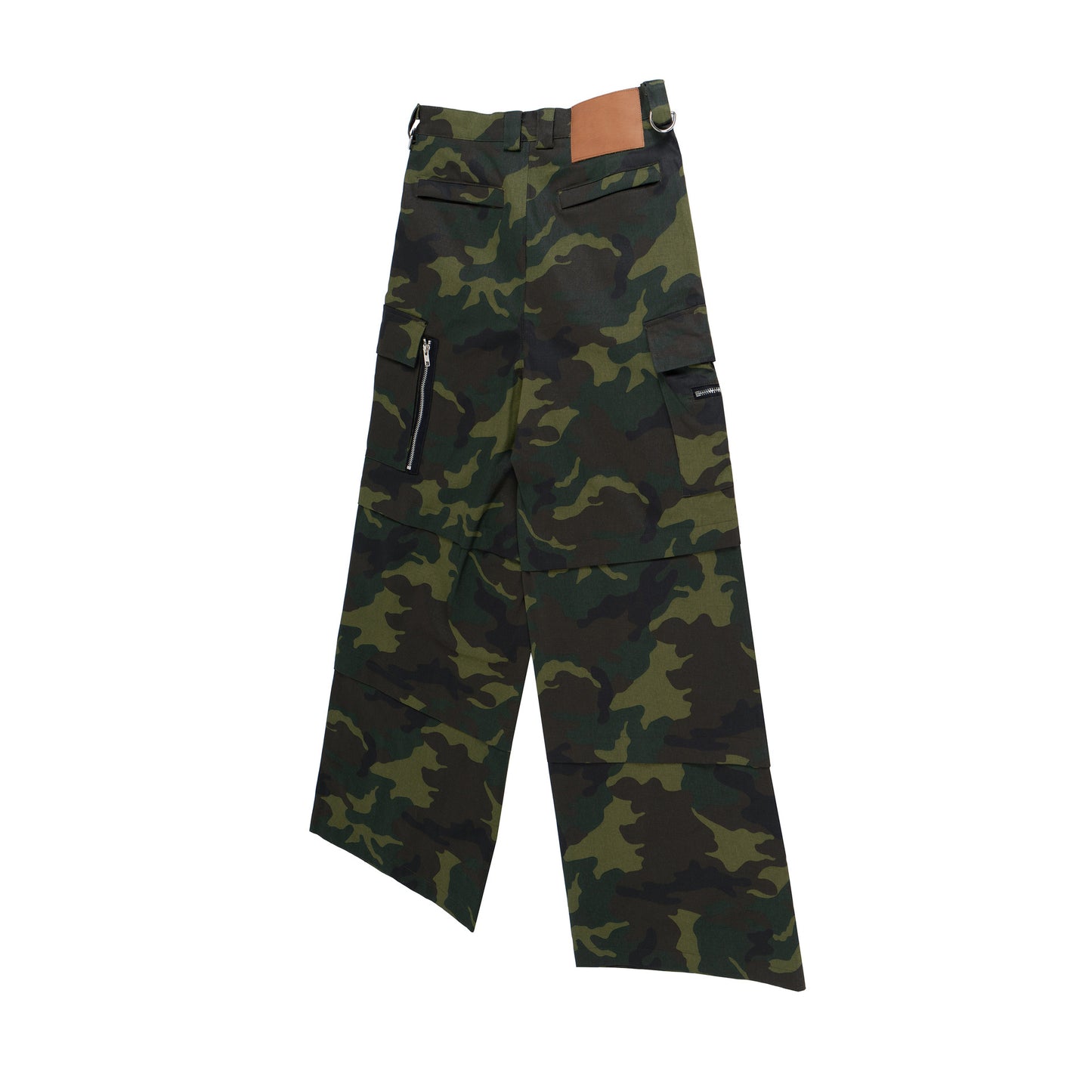 Camouflage Wide-Leg Cargo Pants WN11344