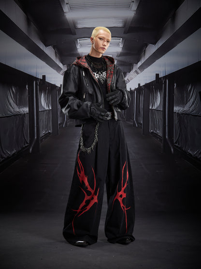 Reversible Hooded Zipper Short Jacket WN22798