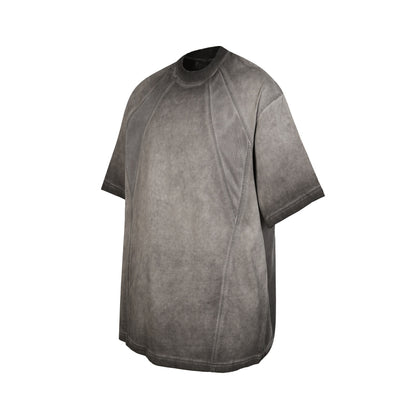Washed Mesh Panel Short Sleeve T-Shirt WN25504