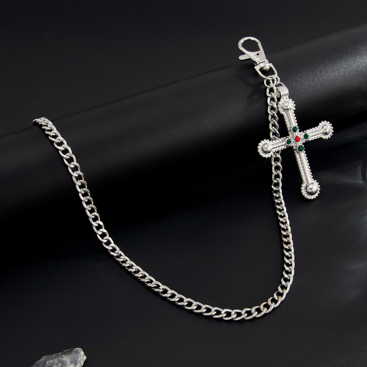 Exaggerated Cross Pendant Pants Chain WN21057