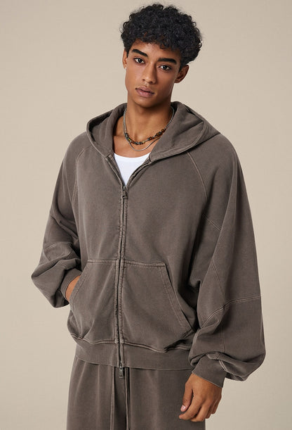 Oversize Zipper Hoodie WN23119