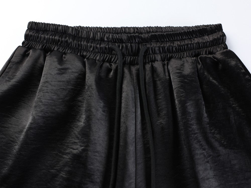 Contrast Patchwork Letter Print Wide Leg Sweatpants WN27878