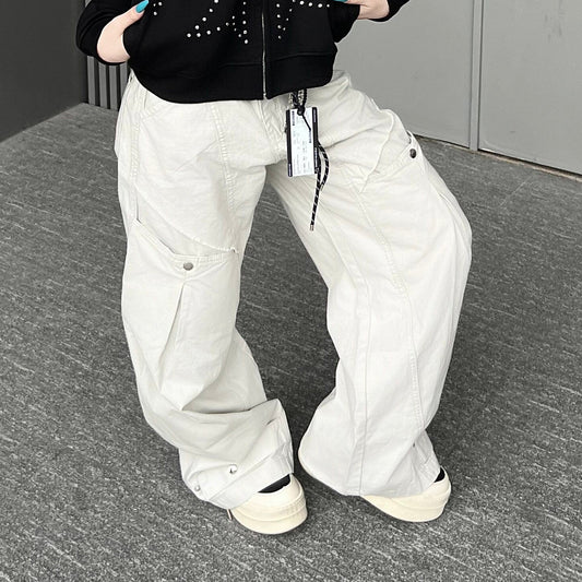 Panel Rivet Wide Leg Pants WN24162