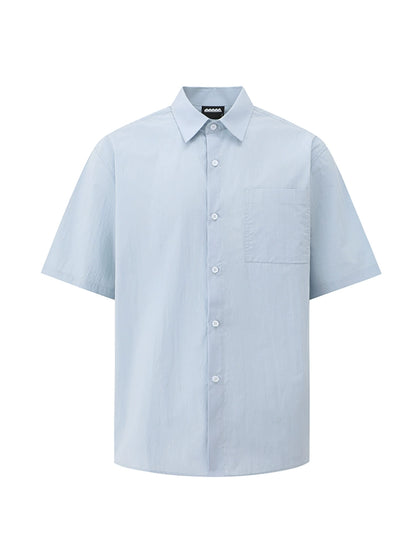 Solid Color Oversize Short Sleeve Shirt WN20285