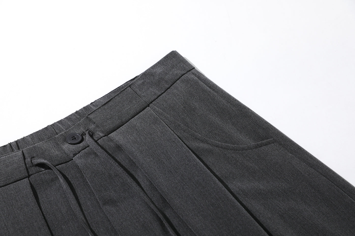 Deconstruction Pleats Curved Trousers WN26012
