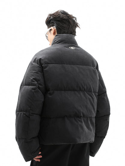 Standing-Neck Thickened Short Puffer Jacket WN10243