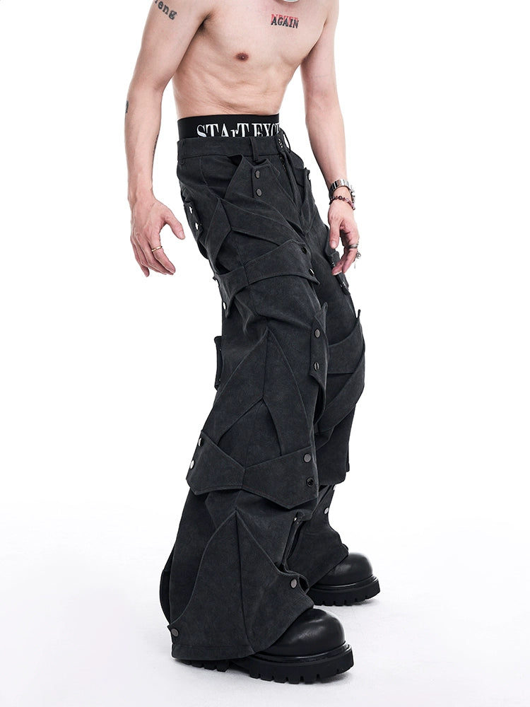 Heavyweight PU Leather Straight Pants WN10224