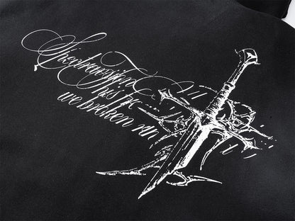 Dirty Dye Cross Heavyweight Pullover Hoodie WN23066