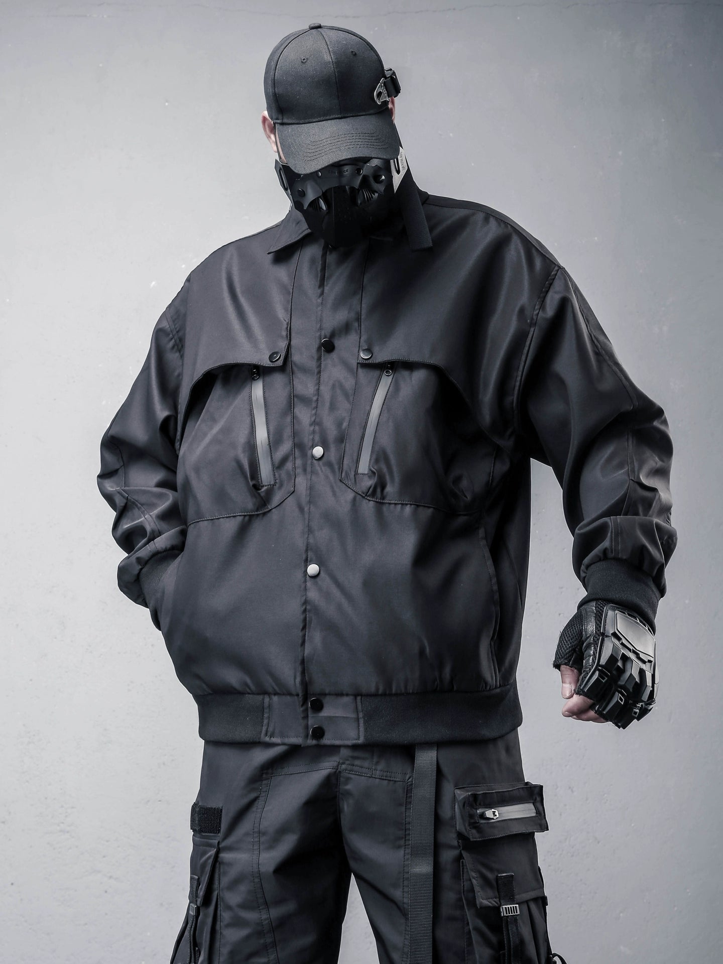 Fake Layered Oversize Tactical Jacket WN22390