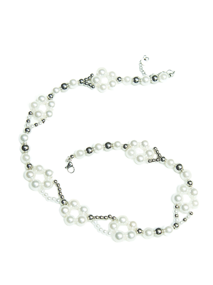 Pearl Blossom Beaded Necklace WN21134
