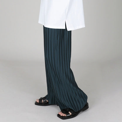 Pleats Wide-Leg Straight Pants WN6809