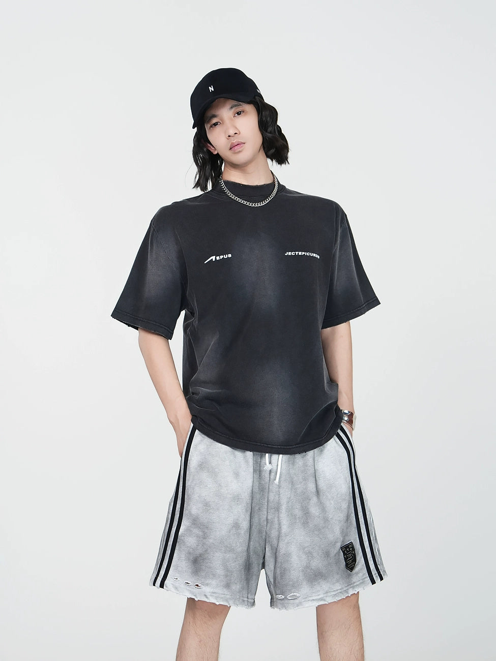 Graphic Letter Design Short Sleeve T-Shirt WN17442