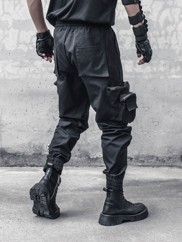Functional Multi-Pocket Cuffed Cargo Pants WN22525