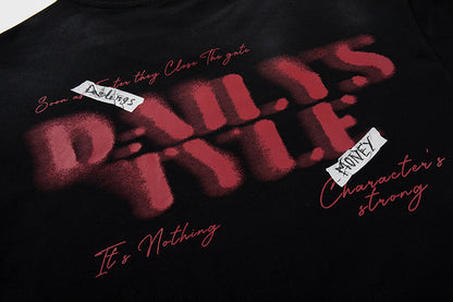 Blurred Portrait Print Short Sleeve T-Shirt WN16805