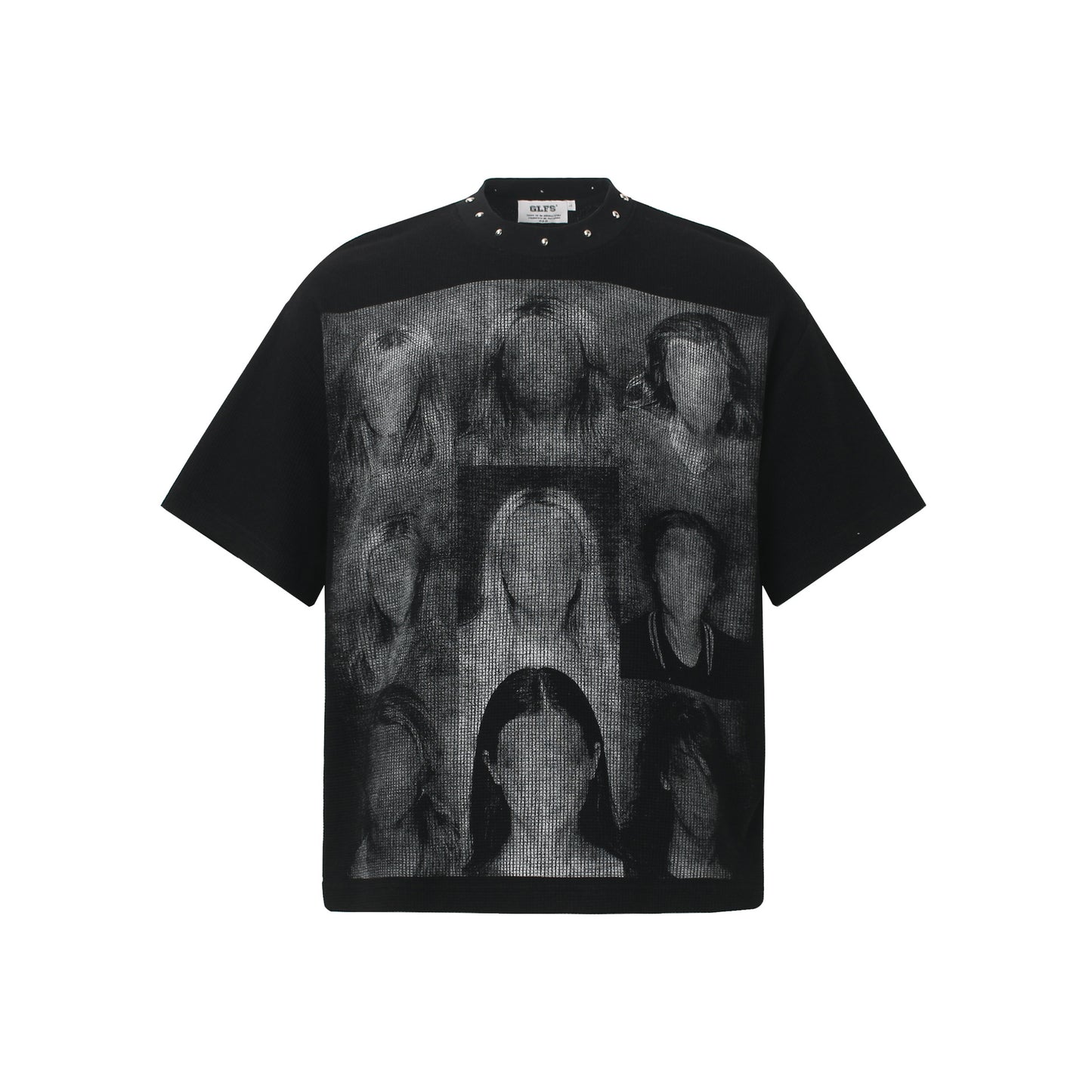 Portrait Studs Detail Short Sleeve T-Shirt WN25424
