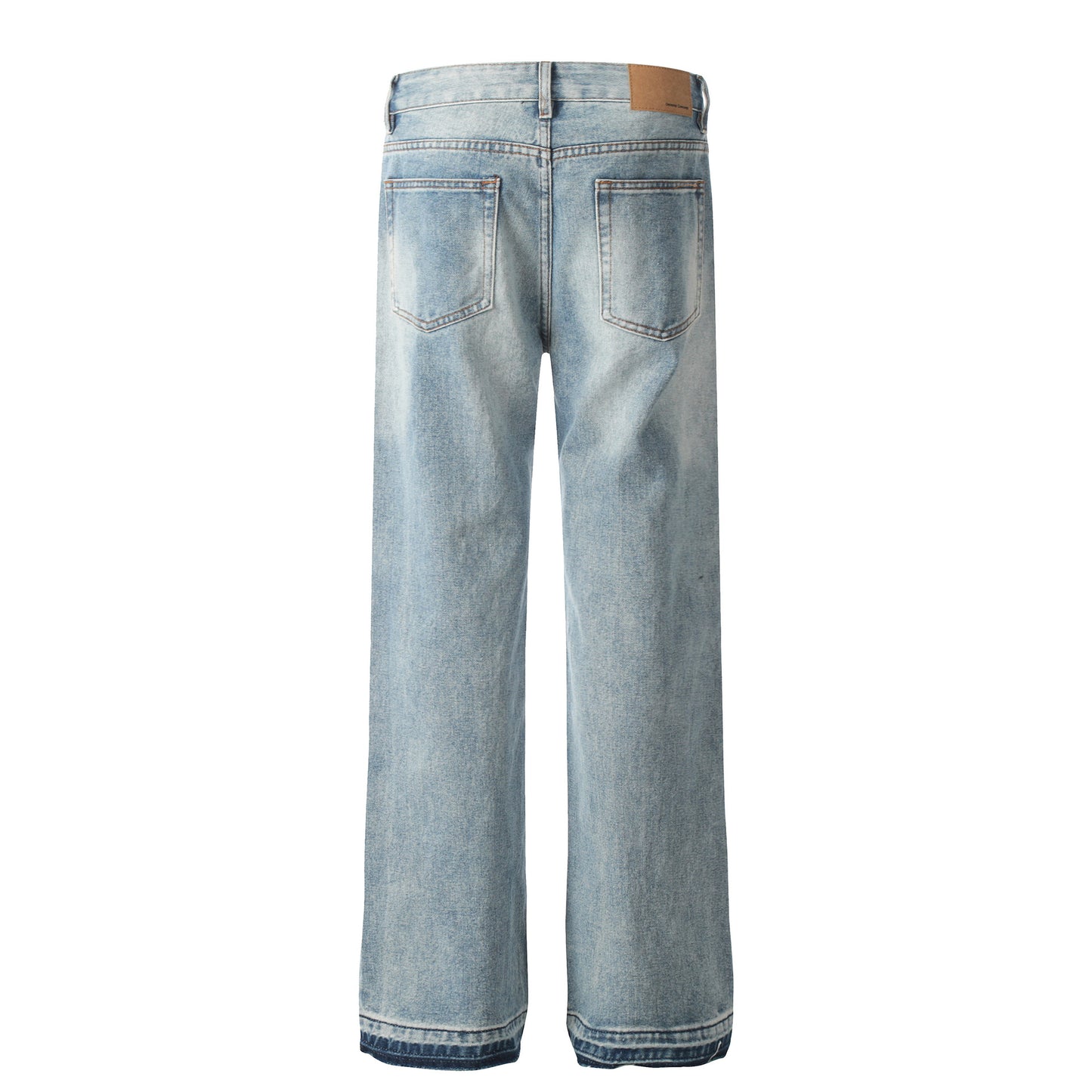 Letter Print Straight Denim Jeans WN26152