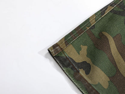 Camouflage Flare Cargo Pants WN12728