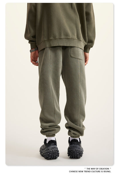 Wide-leg Washed Sweatpants WN6462