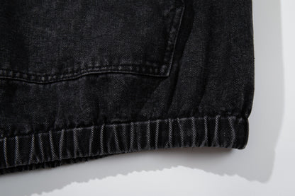 Heavyweight Washed Metal Buckle Hooded Jacket WN23049