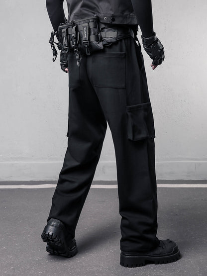 Reflective Stripe Functional Cuffed Cargo Pants WN22578