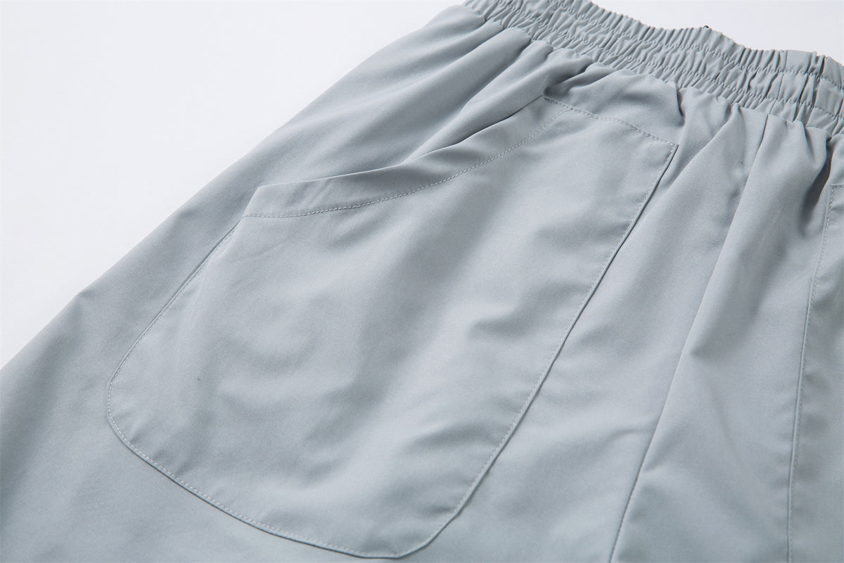 Lightweight Pleats Wide Leg Cargo Pants WN26862