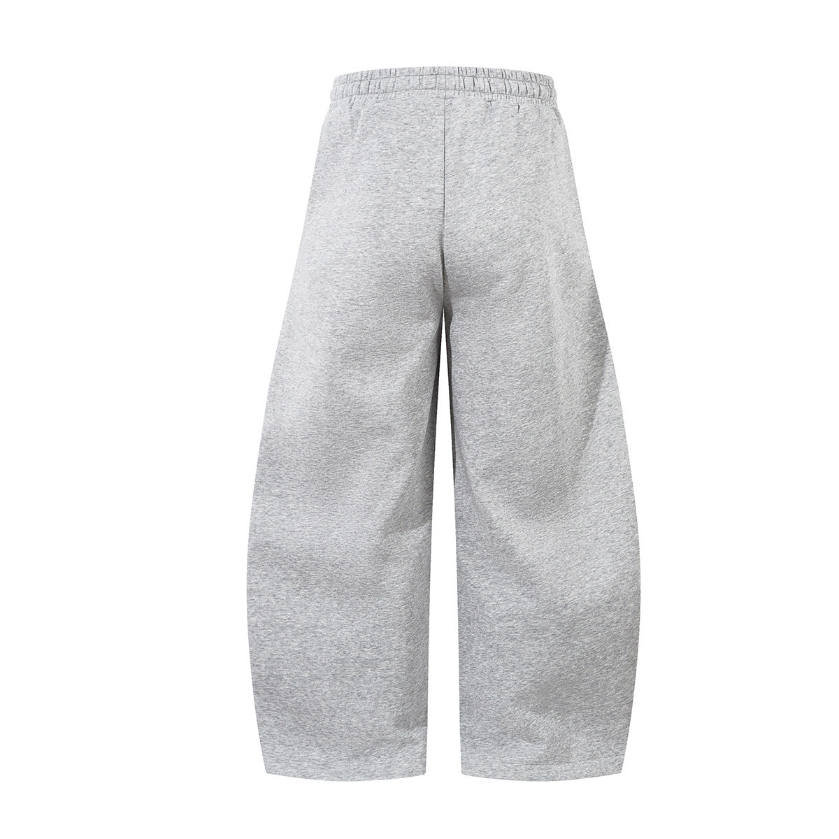 Sporty Curved Pleats Wide Leg Sweatpants WN25695