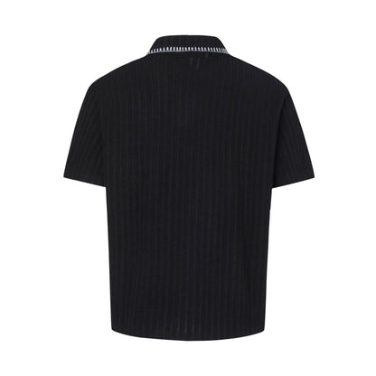 Polo Collar Oversize Short Sleeve Polo Shirt WN26164
