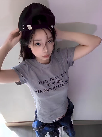 Slim Cotton Short Sleeve T-Shirt WN27158