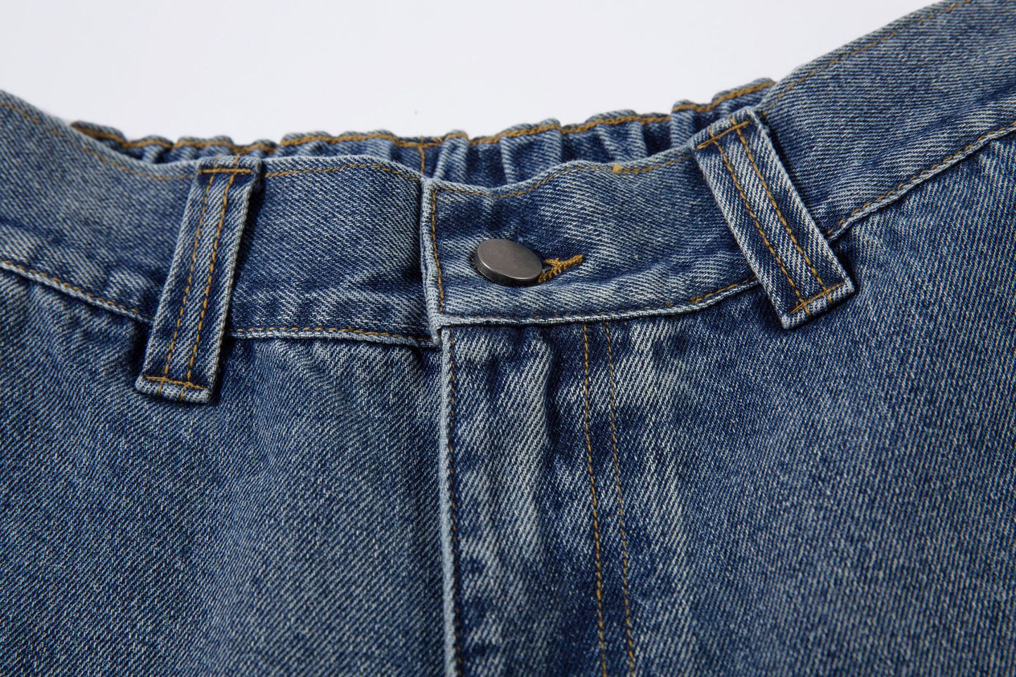 Washed Split-Design Denim Jeans WN13119