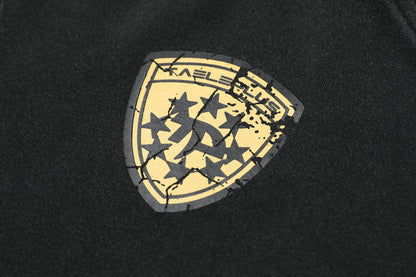 Washed Print Zipper Hoodie WN12737