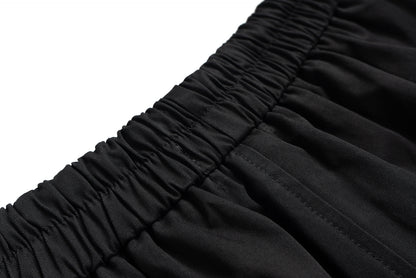 Side Slit Sporty Wide Leg Half Pants WN25670