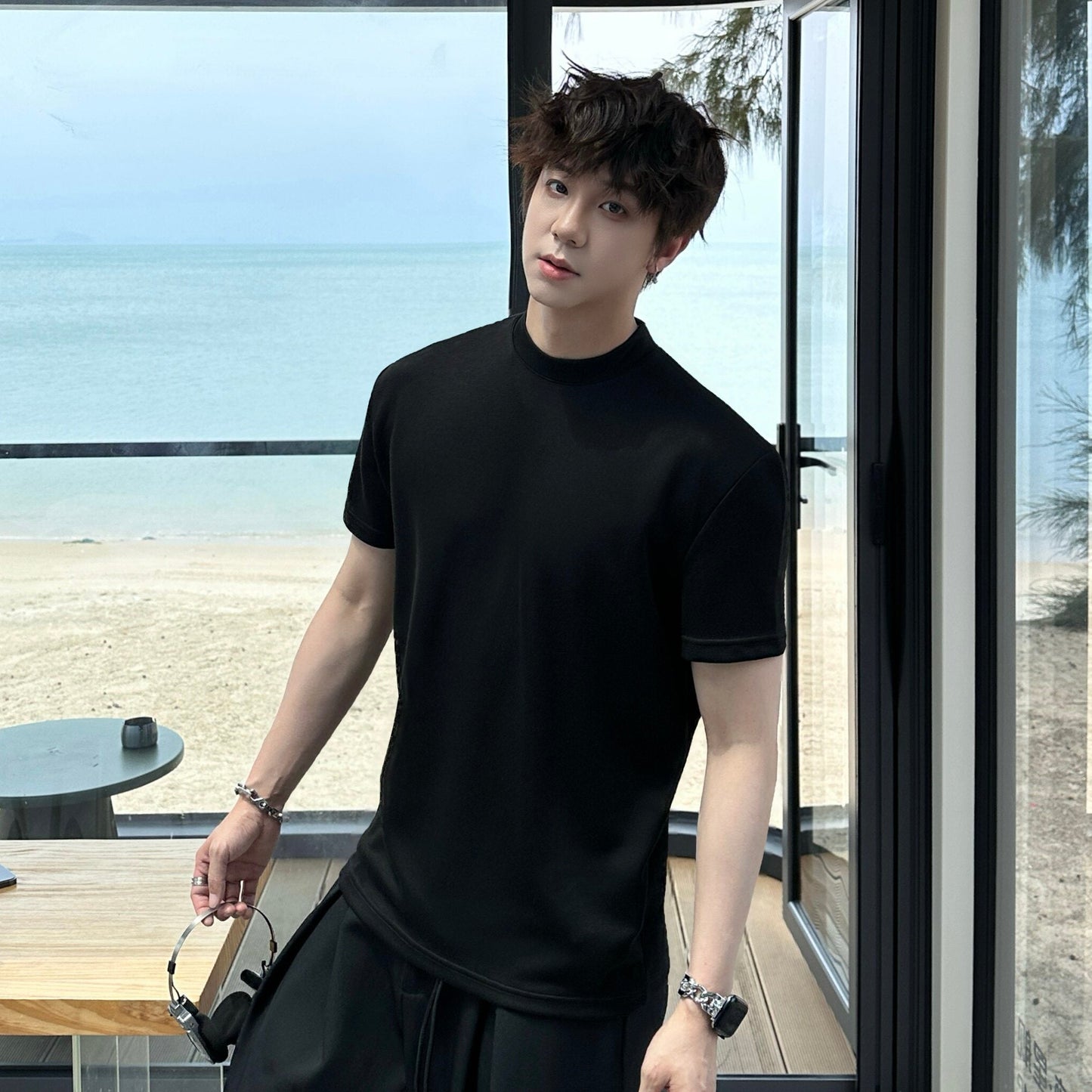 Plain Short Sleeve T-Shirt WN25336