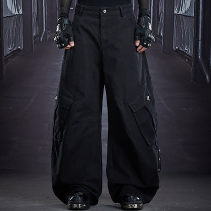 Deconstruct Patchwork Multi Pocket Cargo Pants WN22893