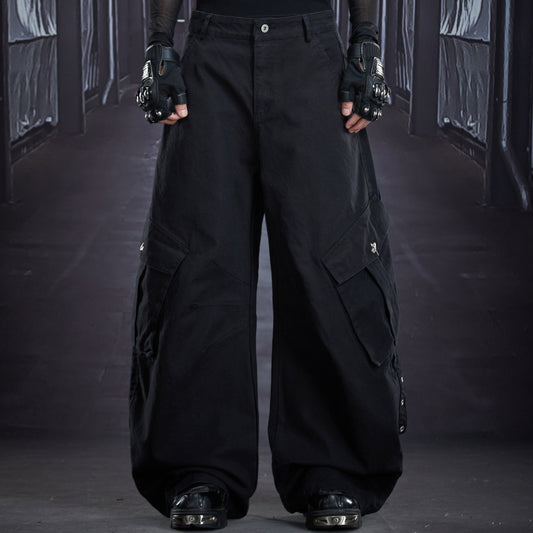 Deconstruct Patchwork Multi Pocket Cargo Pants WN22893