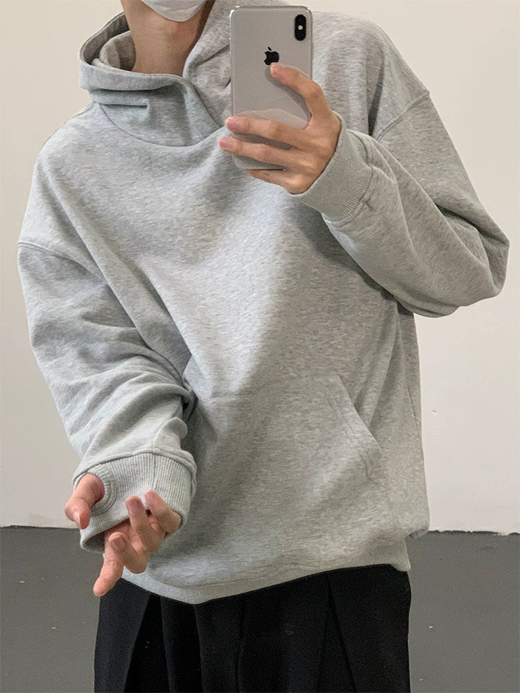 Thumbhole Oversize Pullover Hoodie WN9641