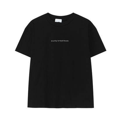 Letter Embroidery Short Sleeve T-Shirt WN24986